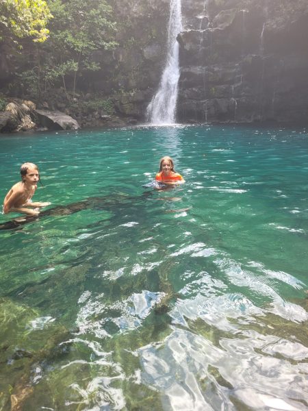 Eau Bleue Waterfall