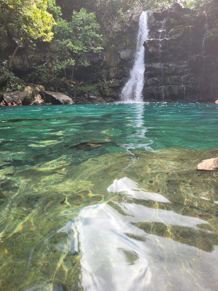 Eau Bleue Waterfall